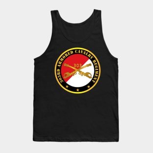 303rd Armored Cavalry Regiment - Red - White X 300 Tank Top